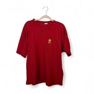 Looney Tunes – Tweety Bird Tee – Unisex – 2XL – Red – Cartoon Graphic Shirt